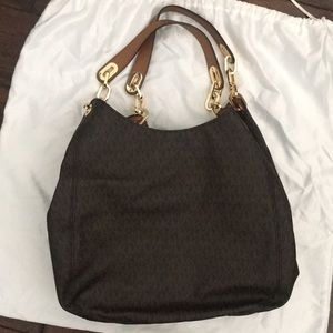 Michael Kors Signature Fulton Large Shoulder Bag